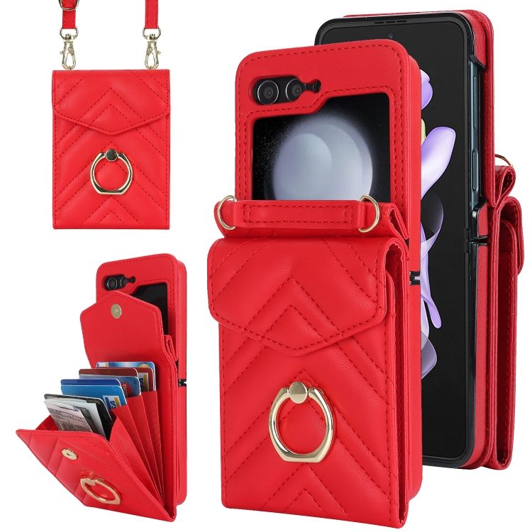 Peňaženkové puzdro Arrow Card case červené – Samsung Galaxy Z Flip 5