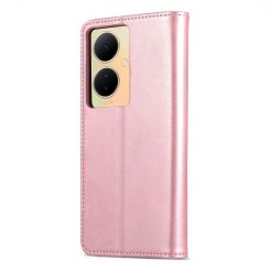 Lacné Kryty | Peňaženkové puzdro AZNS Skin Feel ružové – Vivo V29 Lite | Lacné Kryty