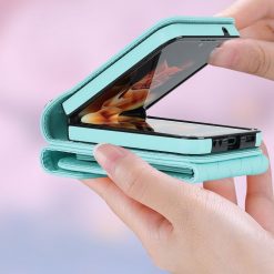 Peňaženkové puzdro Diamond Card case zelené – Samsung Galaxy Z Flip 5 | Lacné Kryty Lacné Kryty | Peňaženkové puzdro Diamond Card case zelené – Samsung Galaxy Z Flip 5 | Lacné Kryty