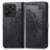 Lacné Kryty | Peňaženkové puzdro Embossing Pattern Mandala Flower zelené – Xiaomi 13T / 13T Pro | Lacné Kryty