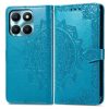 Lacné Kryty | Peňaženkové puzdro Embossing Pattern Mandala Flower čierne – Honor X6a | Lacné Kryty
