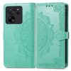Lacné Kryty | Peňaženkové puzdro Embossing Pattern Mandala Flower čierne – Xiaomi 13T / 13T Pro | Lacné Kryty