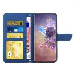 Peňaženkové puzdro Embossing Pattern Motýľ a ruže modré – Motorola Edge 40 Neo | Lacné Kryty Lacné Kryty | Peňaženkové puzdro Embossing Pattern Motýľ a ruže modré – Motorola Edge 40 Neo | Lacné Kryty