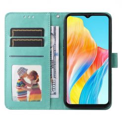 Peňaženkové puzdro Embossing Pattern Slnečnica zelené – Oppo A38 | Lacné Kryty Lacné Kryty | Peňaženkové puzdro Embossing Pattern Slnečnica zelené – Oppo A38 | Lacné Kryty