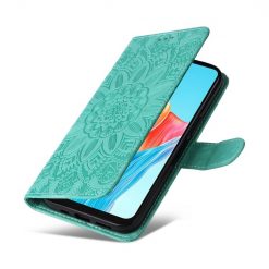 Peňaženkové puzdro Embossing Pattern Slnečnica zelené – Oppo A38 | Lacné Kryty Lacné Kryty | Peňaženkové puzdro Embossing Pattern Slnečnica zelené – Oppo A38 | Lacné Kryty