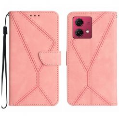 Peňaženkové puzdro Embossing Pattern Stitchy case ružové – Motorola Edge 40 Neo | Lacné Kryty Lacné Kryty | Peňaženkové puzdro Embossing Pattern Stitchy case ružové – Motorola Edge 40 Neo | Lacné Kryty
