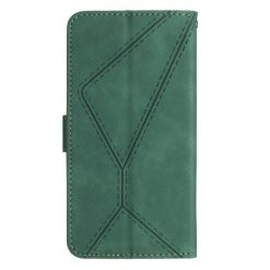 Lacné Kryty | Peňaženkové puzdro Embossing Pattern Stitchy case zelené – Xiaomi 13T / 13T Pro | Lacné Kryty