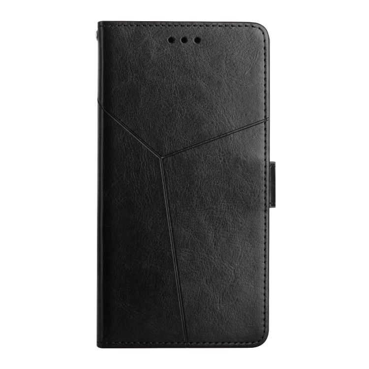 Peňaženkové puzdro Geometric Pattern case čierne – Motorola Moto G54 5G / G54 5G Power Edition