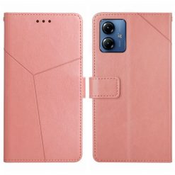 Peňaženkové puzdro Geometric Pattern case ružové – Motorola Moto G54 5G / G54 5G Power Edition | Lacné Kryty Lacné Kryty | Peňaženkové puzdro Geometric Pattern case ružové – Motorola Moto G54 5G / G54 5G Power Edition | Lacné Kryty