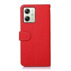 Peňaženkové puzdro Khazneh RFID case červené – Motorola Moto G54 5G / G54 5G Power Edition | Lacné Kryty Lacné Kryty | Peňaženkové puzdro Khazneh RFID case červené – Motorola Moto G54 5G / G54 5G Power Edition | Lacné Kryty