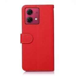 Lacné Kryty | Peňaženkové puzdro Khazneh RFID case červené – Motorola Moto G84 5G | Lacné Kryty