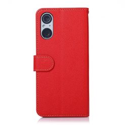 Lacné Kryty | Peňaženkové puzdro Khazneh RFID case červené – Sony Xperia 5 V | Lacné Kryty