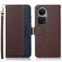 Lacné Kryty | Peňaženkové puzdro Khazneh RFID case hnedé – Oppo Reno 10 5G / Reno 10 Pro 5G | Lacné Kryty