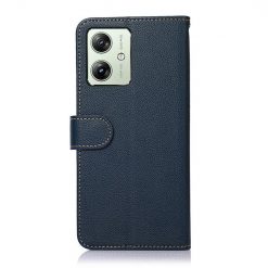 Lacné Kryty | Peňaženkové puzdro Khazneh RFID case modré – Motorola Moto G54 5G / G54 5G Power Edition | Lacné Kryty