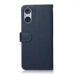Peňaženkové puzdro Khazneh RFID case modré – Sony Xperia 5 V | Lacné Kryty Lacné Kryty | Peňaženkové puzdro Khazneh RFID case modré – Sony Xperia 5 V | Lacné Kryty