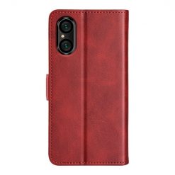 Lacné Kryty | Peňaženkové puzdro Magnetic fresh case červené – Sony Xperia 5 V | Lacné Kryty