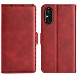 Lacné Kryty | Peňaženkové puzdro Magnetic fresh case červené – Sony Xperia 5 V | Lacné Kryty