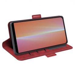 Lacné Kryty | Peňaženkové puzdro Magnetic fresh case červené – Sony Xperia 5 V | Lacné Kryty