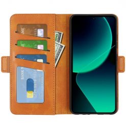 Peňaženkové puzdro Magnetic fresh case hnedé – Xiaomi 13T / 13T Pro | Lacné Kryty Lacné Kryty | Peňaženkové puzdro Magnetic fresh case hnedé – Xiaomi 13T / 13T Pro | Lacné Kryty