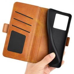 Peňaženkové puzdro Magnetic fresh case hnedé – Xiaomi 13T / 13T Pro | Lacné Kryty Lacné Kryty | Peňaženkové puzdro Magnetic fresh case hnedé – Xiaomi 13T / 13T Pro | Lacné Kryty