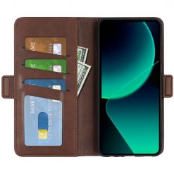 Peňaženkové puzdro Magnetic fresh case tmavohnedé – Xiaomi 13T / 13T Pro | Lacné Kryty Lacné Kryty | Peňaženkové puzdro Magnetic fresh case tmavohnedé – Xiaomi 13T / 13T Pro | Lacné Kryty
