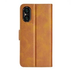 Lacné Kryty | Peňaženkové puzdro Magnetic fresh case žlté – Sony Xperia 5 V | Lacné Kryty