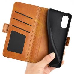 Lacné Kryty | Peňaženkové puzdro Magnetic fresh case žlté – Sony Xperia 5 V | Lacné Kryty
