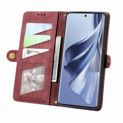 Lacné Kryty | Peňaženkové puzdro Purse case červené – Oppo Reno 10 5G / Reno 10 Pro 5G | Lacné Kryty