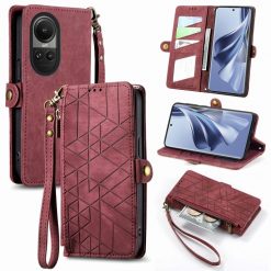 Lacné Kryty | Peňaženkové puzdro Purse case červené – Oppo Reno 10 5G / Reno 10 Pro 5G | Lacné Kryty