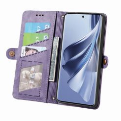 Lacné Kryty | Peňaženkové puzdro Purse case fialové – Oppo Reno 10 5G / Reno 10 Pro 5G | Lacné Kryty