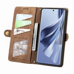 Peňaženkové puzdro Purse case hnedé – Oppo Reno 10 5G / Reno 10 Pro 5G | Lacné Kryty Lacné Kryty | Peňaženkové puzdro Purse case hnedé – Oppo Reno 10 5G / Reno 10 Pro 5G | Lacné Kryty