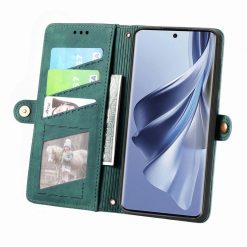 Lacné Kryty | Peňaženkové puzdro Purse case zelené – Oppo Reno 10 5G / Reno 10 Pro 5G | Lacné Kryty