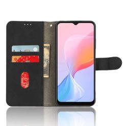 Lacné Kryty | Peňaženkové puzdro Solid čierne – Blackview A85 | Lacné Kryty