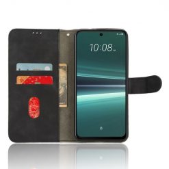 Lacné Kryty | Peňaženkové puzdro Solid čierne – HTC U23 Pro | Lacné Kryty