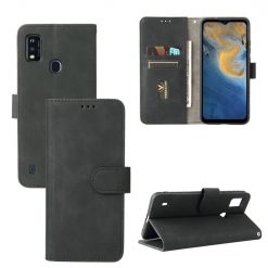 Lacné Kryty | Peňaženkové puzdro Solid čierne – ZTE Blade A51 | Lacné Kryty