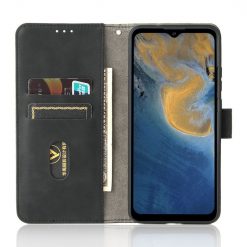 Lacné Kryty | Peňaženkové puzdro Solid čierne – ZTE Blade A51 | Lacné Kryty