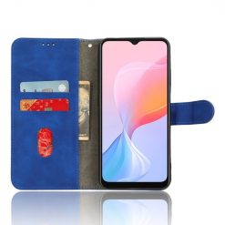 Lacné Kryty | Peňaženkové puzdro Solid modré – Blackview A85 | Lacné Kryty