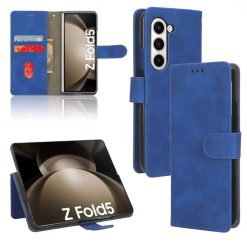 Lacné Kryty | Peňaženkové puzdro Solid modré – Samsung Galaxy Z Fold 5 | Lacné Kryty