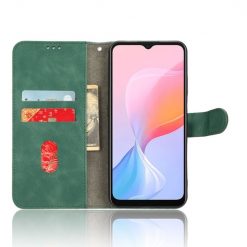 Lacné Kryty | Peňaženkové puzdro Solid zelené – Blackview A85 | Lacné Kryty