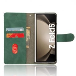 Lacné Kryty | Peňaženkové puzdro Solid zelené – Samsung Galaxy Z Fold 5 | Lacné Kryty