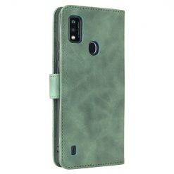 Lacné Kryty | Peňaženkové puzdro Solid zelené – ZTE Blade A51 | Lacné Kryty