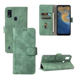 Lacné Kryty | Peňaženkové puzdro Solid zelené – ZTE Blade A51 | Lacné Kryty