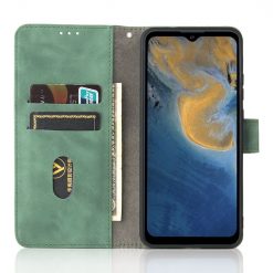 Lacné Kryty | Peňaženkové puzdro Solid zelené – ZTE Blade A51 | Lacné Kryty