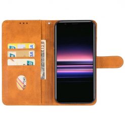 Lacné Kryty | Peňaženkové puzdro Splendid case hnedé – Sony Xperia 5 V | Lacné Kryty