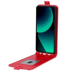 Lacné Kryty | Vyklápacie puzdro Vertical flip case červené – Xiaomi 13T / 13T Pro | Lacné Kryty