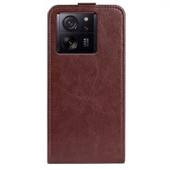 Vyklápacie puzdro Vertical flip case hnedé – Xiaomi 13T / 13T Pro | Lacné Kryty Lacné Kryty | Vyklápacie puzdro Vertical flip case hnedé – Xiaomi 13T / 13T Pro | Lacné Kryty