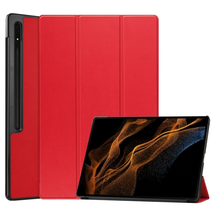 Knižkové puzdro Pure case červené – Samsung Galaxy Tab S8 Ultra