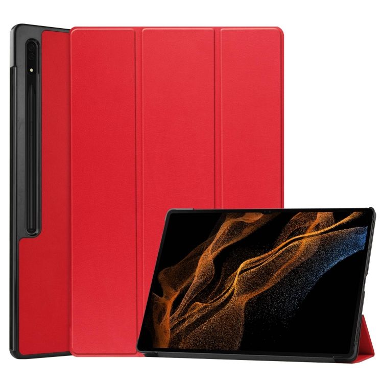 Knižkové puzdro Pure case červené – Samsung Galaxy Tab S9 Ultra