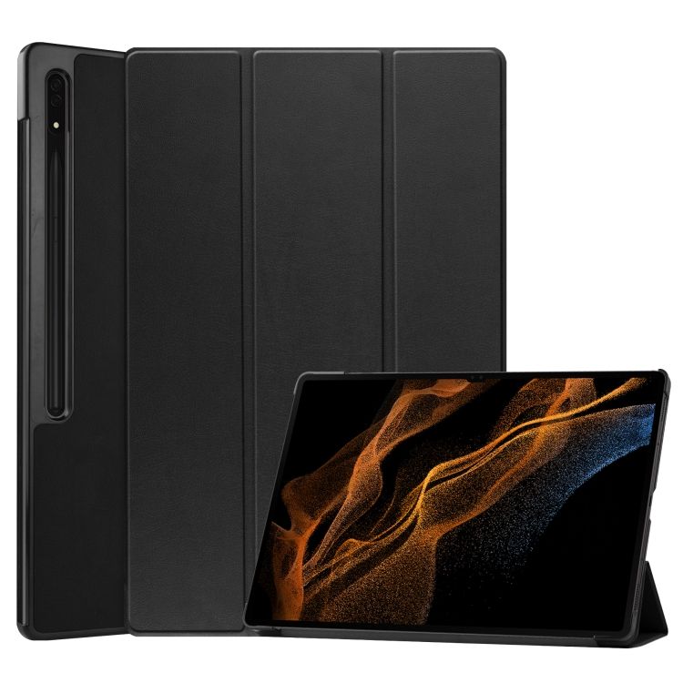Knižkové puzdro Pure case čierne – Samsung Galaxy Tab S8 Ultra