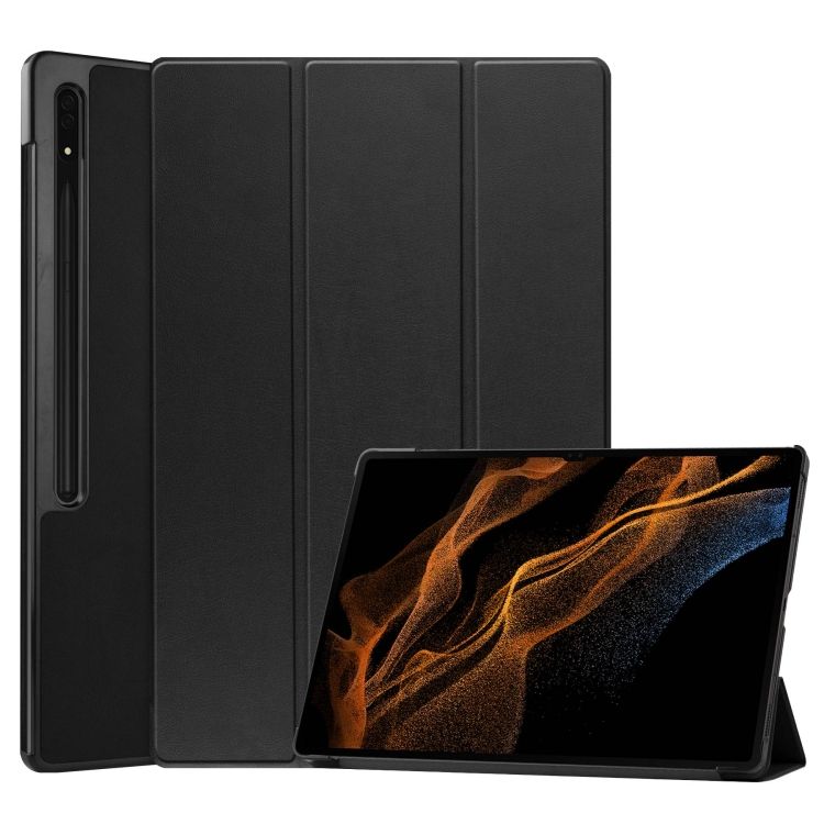 Knižkové puzdro Pure case čierne – Samsung Galaxy Tab S9 Ultra